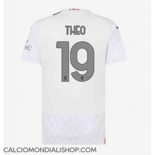 Maglie da calcio AC Milan Theo Hernandez #19 Seconda Maglia Femminile 2023-24 Manica Corta